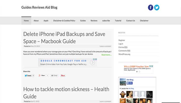 Aid Blog - Guide and Review Blog
